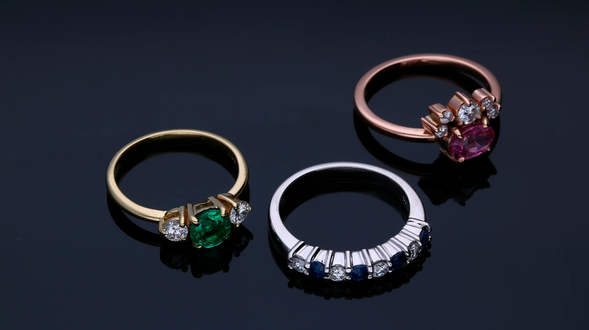 A considered set of rings from the ANGEL collection
